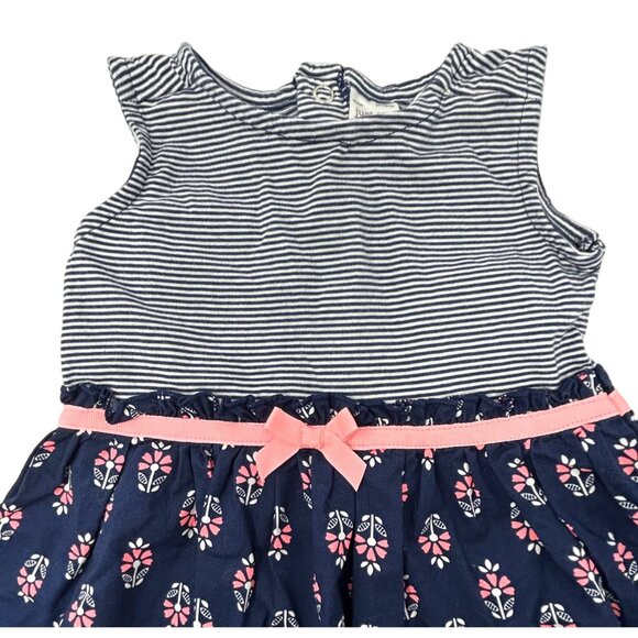 Baby Girl's - Navy Blue Dress. Bibbed Shorts, Skirt, Yellow Shirt - Size 18 Mont - Picture 4 of 10